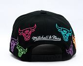 Cap Mitchell & Ness - NBA 404 Club Neon Pro Snapback - Chicago Bulls - Black
