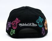 Cap Mitchell & Ness - NBA 404 Club Neon Pro Snapback - Miami Heat - Black