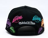 Cap Mitchell & Ness - NBA 404 Club Neon Pro Snapback - Los Angeles Lakers - Black