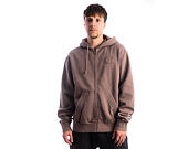 Sweatshirt Champion - Washed Brown Hoodie Full Zip Sweatshirt