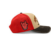 Cap Capslab - Hot Stuff Trucker - Come Visit Me In Hell Distressed - Sand / Red