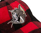 Cap Capslab - Tom & Jerry Trucker - Tom Grin Buffalo Check - Red / Black