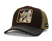 Cap Capslab - Tom & Jerry Trucker - Best Buddies Distressed Patch - Brown / Olive