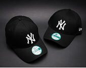 New Era 9FORTY League Basic New York Yankees Strapback Black / Optic White Cap