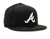 New Era 59FIFTY MLB Basic Atlanta Braves Fitted Black / White Cap