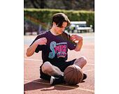 Mitchell & Ness San Antonio Spurs Centre Circle SSTEINTL930 Washed Black T-Shirt