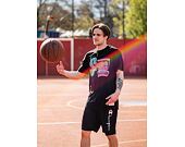 Mitchell & Ness San Antonio Spurs Centre Circle SSTEINTL930 Washed Black T-Shirt