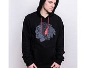 '47 Brand NHL Chicago Blackhawks Imprint Burnside Hood Jet Black Hoody