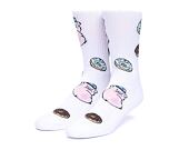 HUF Feed Time Sock White Socks