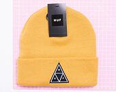 HUF Essentials Triple Triangle Cuff Beanie Gold