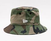 New Era Patterned Tapered Woodland Camo Bucket Hat