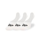 New Era Flag Invisible 3Pack White Socks