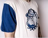 Mitchell & Ness Georgetown University Color Blocked S/S Tee Cream