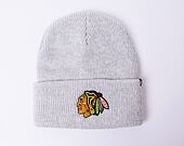'47 Brand NHL Chicago Blackhawks Brain Freeze '47 Cuff Knit Grey Winter Beanie