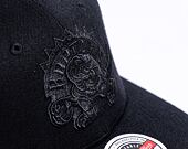 Mitchell & Ness Blk/Blk Logo Classic Red Toronto Raptors Black Cap