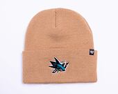 '47 Brand NHL San Jose Sharks Haymaker '47 Cuff Knit Camel Winter Beanie