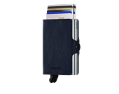 Secrid Twinwallet Vegetable Tanned Navy-Silver