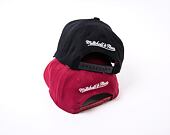 Kšiltovka Mitchell & Ness - Branded Pinscript Classic Red - Burgundy/White