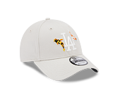 Kšiltovka New Era 9FORTY MLB Koi Fish Los Angeles Dodgers Stone / Optic White