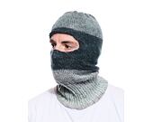 Custom made pletená Balaclava kukla - Petrol Green