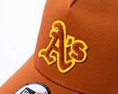 Kšiltovka New Era 9FORTY A-Frame Trucker MLB Boucle Oakland Athletics Caramel Brown / Caramel Brown 