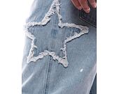 Džíny Karl Kani OG Baggy Five Pocket Paintsplatter Denim Bleached blue/white