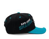 Kšiltovka Mitchell & Ness Overbite Pro Snapback San Jose Sharks Black