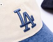 Kšiltovka New Era - MLB Cord 9TWENTY - LA Dodgers - Cream / Dark Royal
