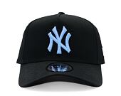 Kšiltovka New Era - MLB Essential 9FORTY A-Frame - NY Yankees - Black / Pastel Blue