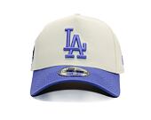 Kšiltovka New Era - MLB Cream & Patch 9FORTY A-Frame - LA Dodgers - Cream / Blue
