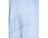 Mikina Karl Kani - College Heavy Crop Zip Hoodie - light blue