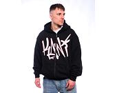 Mikina Karl Kani - Woven Signature Kani Os Zip Hoodie - black/rose