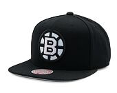 Kšiltovka Mitchell & Ness - Boston Bruins - Evergreen Black White Snapback Vntg - Black