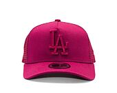 Dětská Kšiltovka New Era - MLB League Essential 9FORTY Trucker - LA Dodgers - Cherry