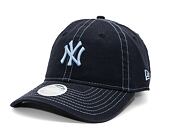 Dámská Kšiltovka New Era - MLB Contrast Stitch 9TWENTY - NY Yankees - Navy / Blue