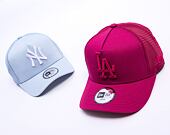 Dětská Kšiltovka New Era - MLB League Essential 9FORTY Trucker - LA Dodgers - Cherry