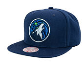 Kšiltovka Mitchell & Ness - NBA Team Ground 2.0 Snapback - Minnesota Timberwolves - Blue