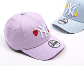 Dětská Kšiltovka New Era - MLB Fruit Icon 9FORTY - NY Yankees - Lila / White