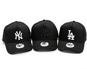 Kšiltovka New Era - MLB League Essential 9FORTY A-Frame - NY Yankees - Black / White