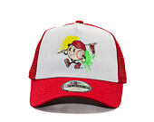 Dětská Kšiltovka New Era - Kids Mascot 9FORTY A-Frame Trucker - Scarlet / White