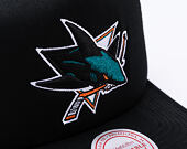 Kšiltovka Mitchell & Ness - Evergreen Trucker - San Jose Sharks - Black