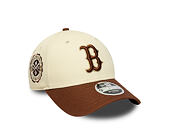 Kšiltovka New Era - MLB WS Patch Retro 9FORTY M-CROWN - Boston Red Sox - Cream / Auburn