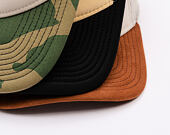 Kšiltovka New Era - Western Oval Patch Foam 9FORTY Trucker - Stone / Woodland Camo