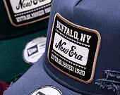 Kšiltovka New Era - Buffalo Distressed Patch 9FORTY A-Frame - Muted Indigo