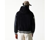 Bunda New Era - Hooded Varsity Jacket - Black