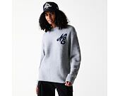 Svetr New Era - Branded Script Knit Sweater - Heather Grey
