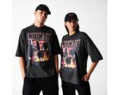 Triko New Era - NBA Washed Graphic Tee - Chicago Bulls - Black