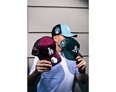 Kšiltovka New Era - MLB Contrast Stitch WS Retro 9FORTY Trucker - LA Dodgers - Burgundy