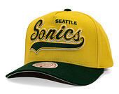 Kšiltovka Mitchell & Ness - Harvest Gold Pro Crown - Seattle Supersonics - Gold/Green