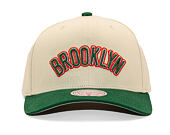 Kšiltovka Mitchell & Ness - Green Orange Pro Crown - Brooklyn Nets - Sand/Green